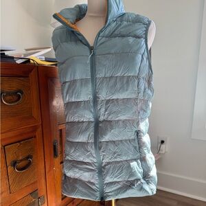 Eddie Bauer Sky Blue Packable Down Vest